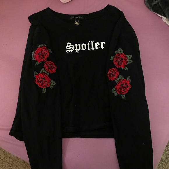 Tops - cute black long sleeve baddie crop top 💖